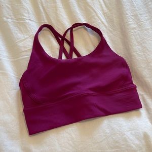 Lululemon Energy Longline Bra Ribbed